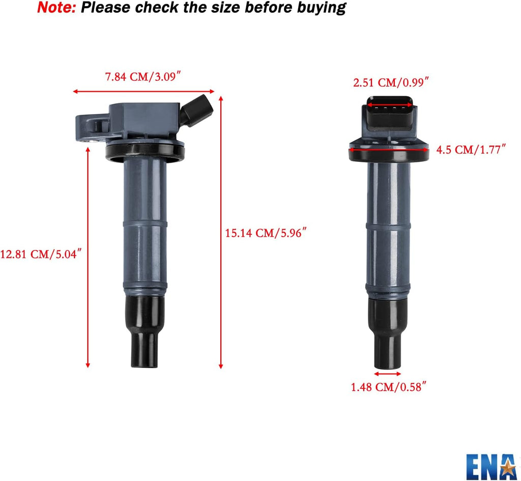 Set of 4 Ignition Coil Pack for 2.0L 2.4L L4 N3531