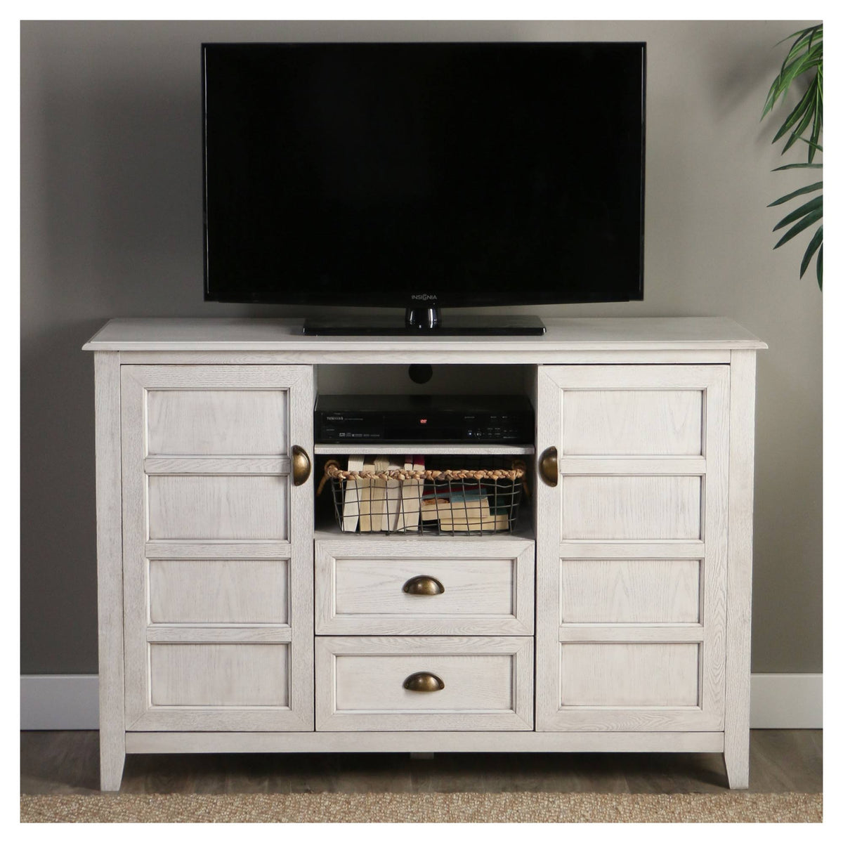 White Wash TV Console P86255