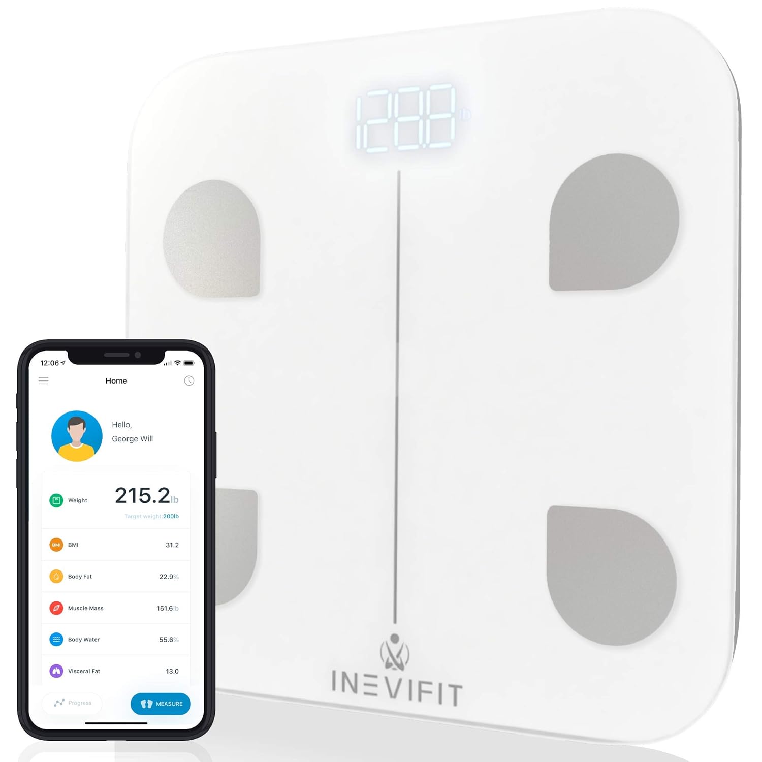 Smart Body Fat Scale with Bluetooth E719