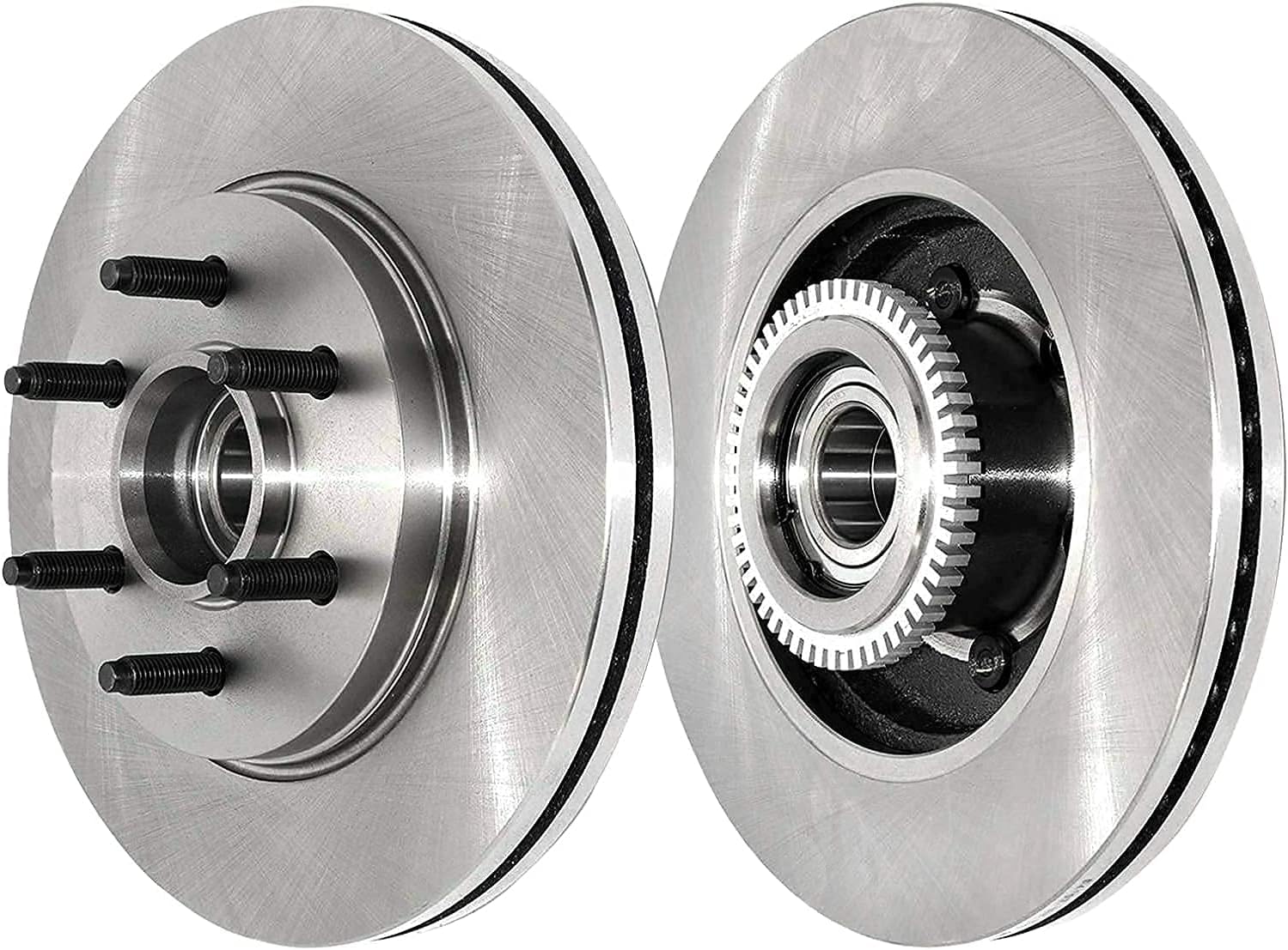 2WD 6-Lug Front Disc Rotors Brake Pads 6pc Set V730