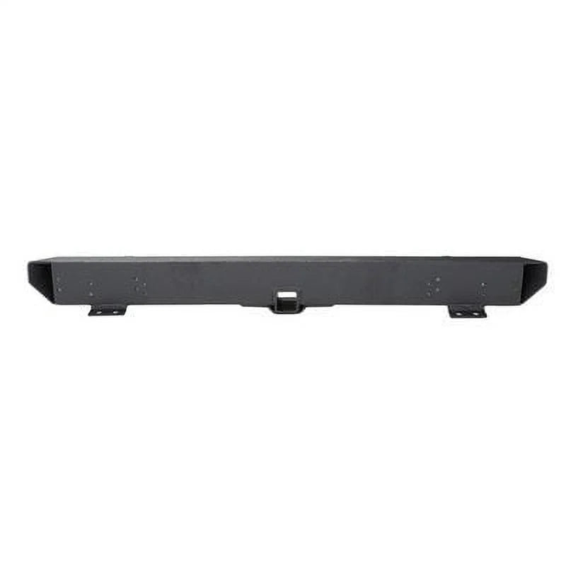 Textured Black Rear Bumper with Hitch and D-Ring Mounts S94704