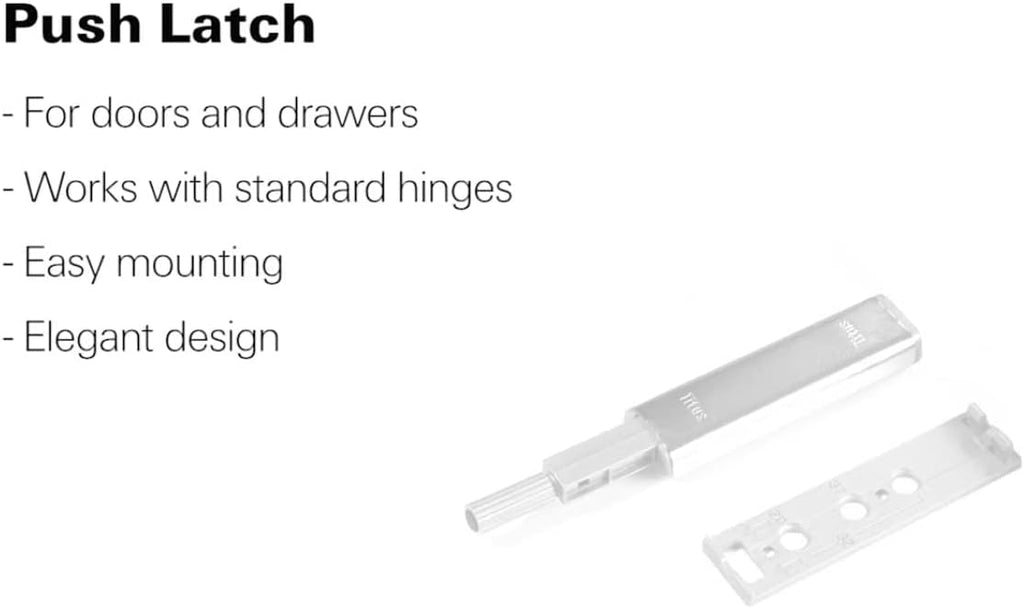 Push Latches for Cabinet Door, Push to Open Door Latch (10 Pack) I4172