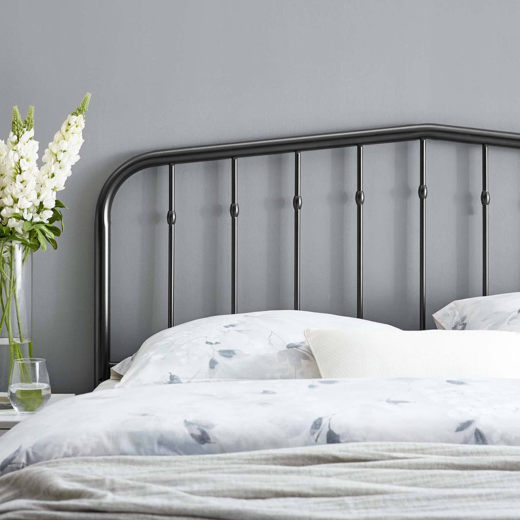 Black Queen Metal Headboard K434951