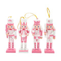 Pink Nutcracker Soldier Figurine Doll Ornament H1451