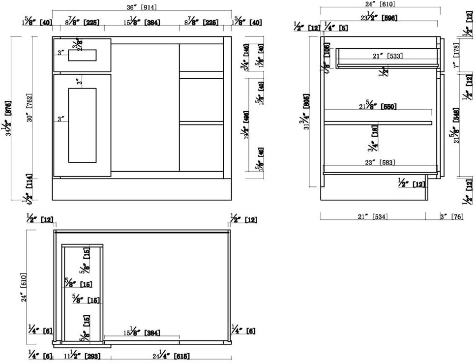 White Shaker Blind Base Cabinet E644163