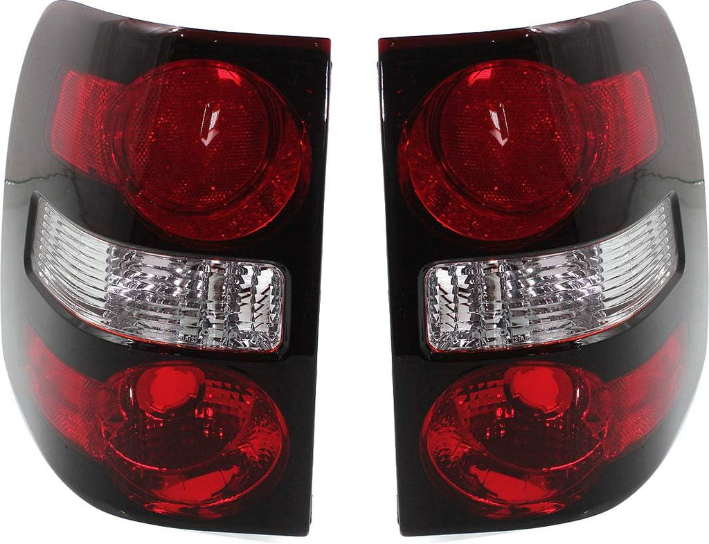 Tail Light Lens and Housing Set of 2 for Ford Explorer I5297