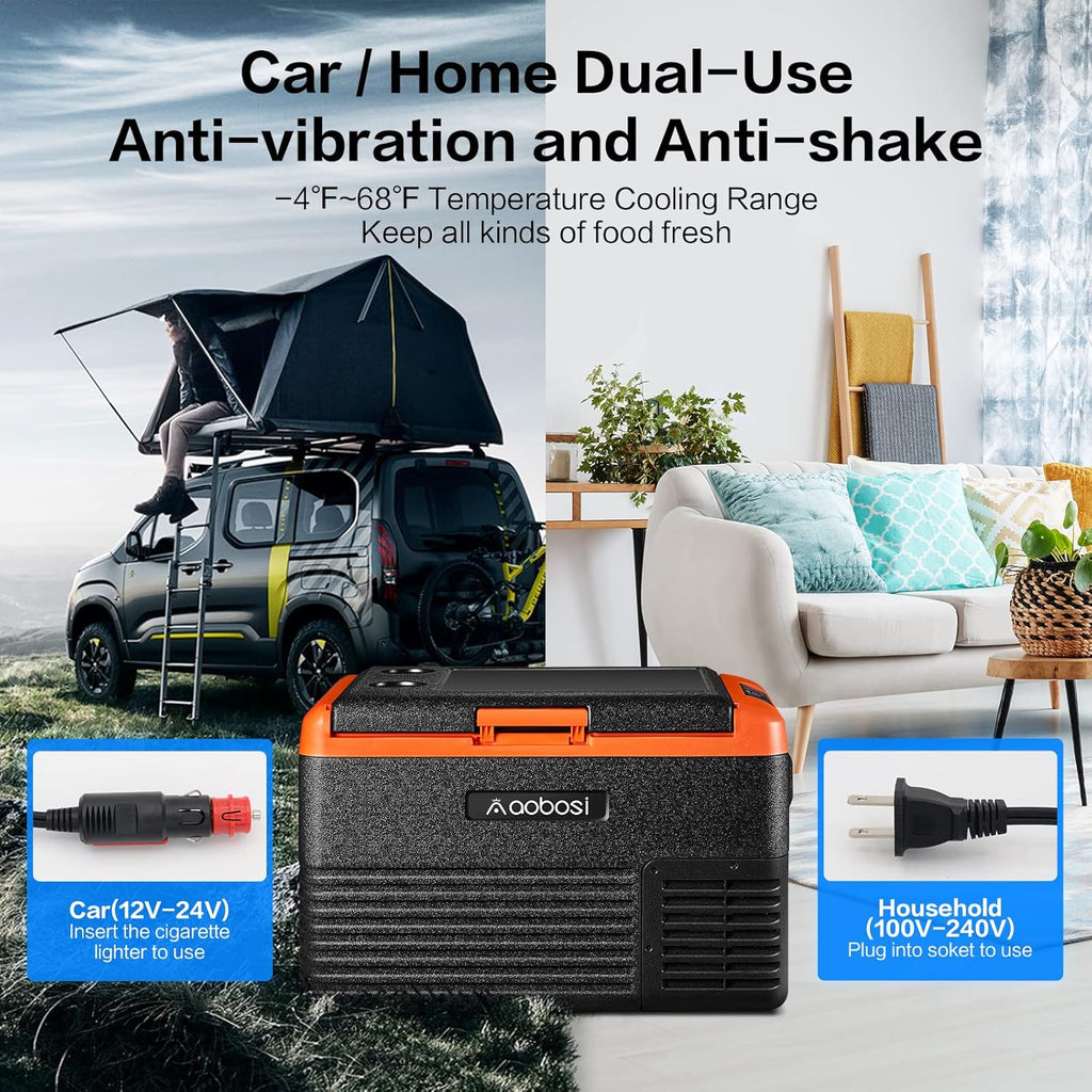 12 Volt Car Refrigerator 32 Quart (30L) Portable Freezer Single Zone Electric Compressor Cooler L563