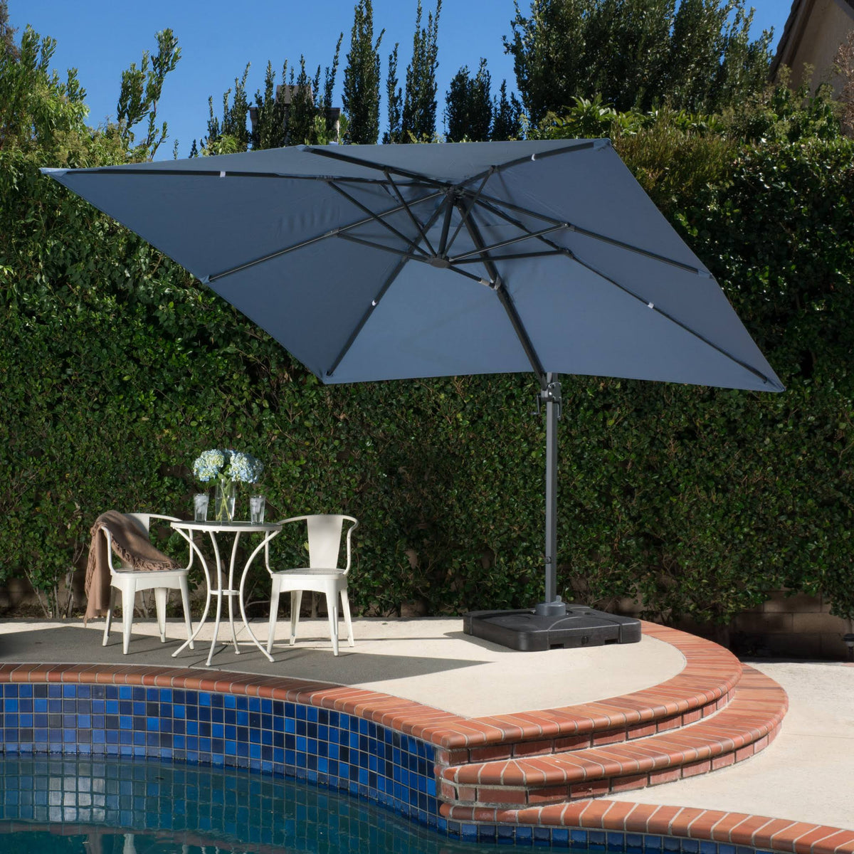 Outdoor 8-Foot Canopy Umbrella with Stand Y4283