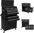 Red 8 Drawer Rolling Metal Tool Chest with Wheels L236