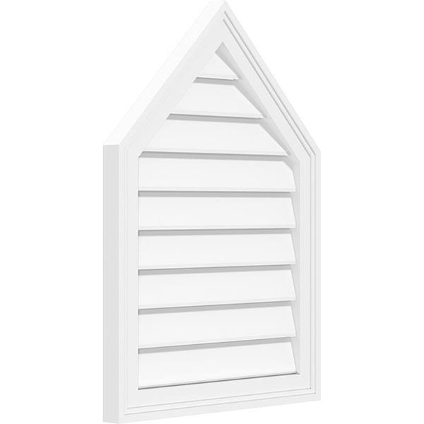 Peaked Top Surface Mount PVC Gable Vent A776134