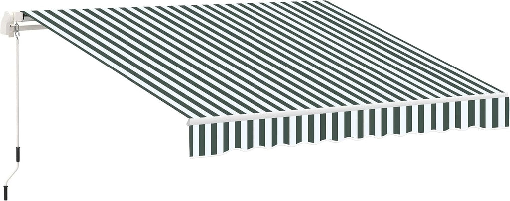 Black Manual Retractable Patio Awning C64709