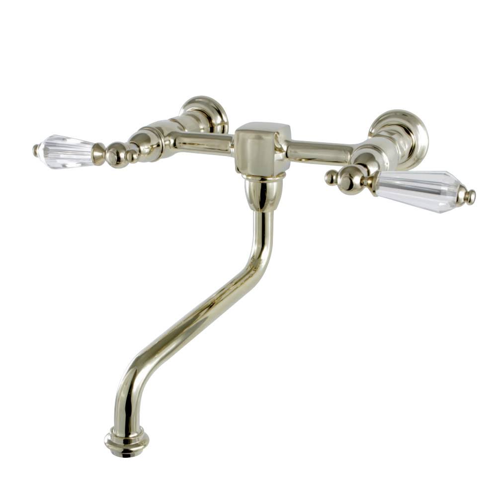 Polished Brass Wall Mount Vessel Sink Faucet O6554