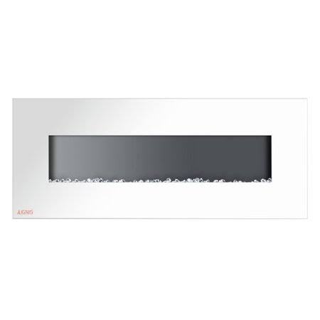 White Wall Mounted Electric Fireplace C21578