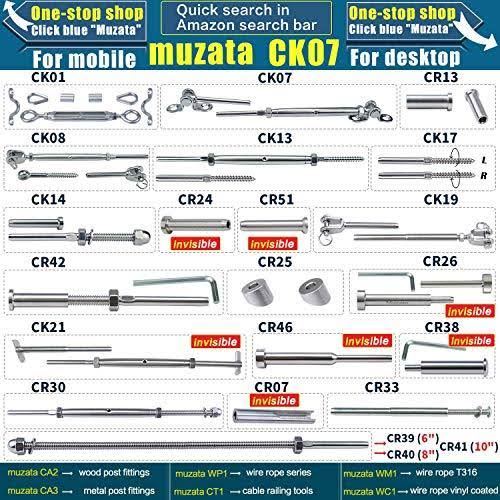 Stainless Steel Cable Railing Kits for 1/8 Wire Rope, 40P T426077