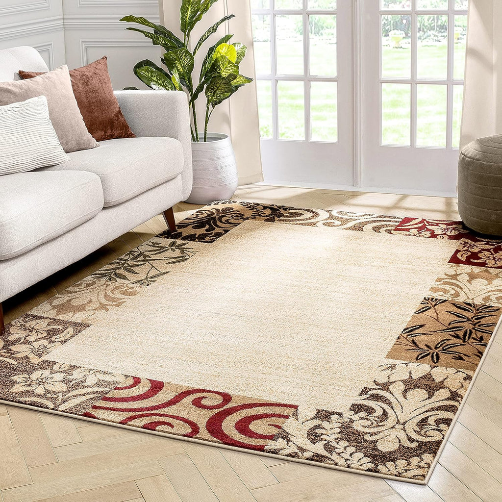 Beige 9x13 Rug L11266