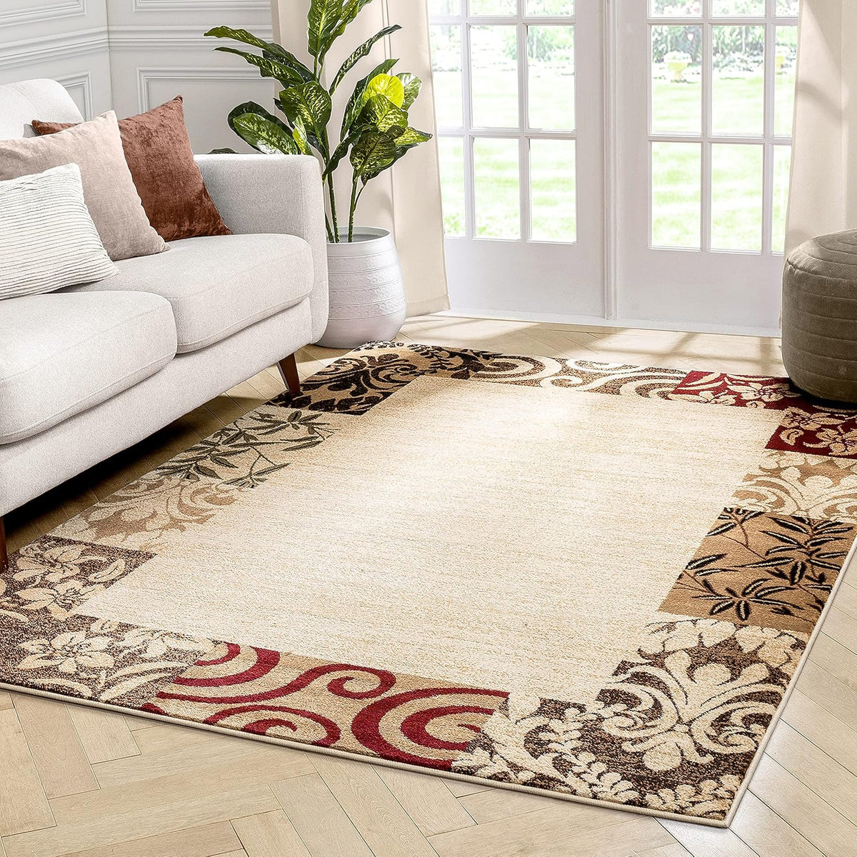 Beige 9x13 Rug L11266