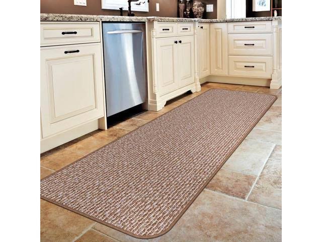 Skid-Resistant Carpet Runner, Praline Brown, 14 ft. x 36 in. P4015