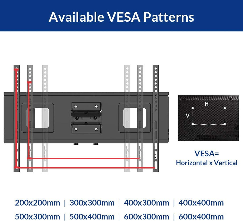 32-70 Inch Articulating Full Motion Swivel Tilt TV Wall Mount Bracket 18 Inches Arm Max VESA 600x400mm 132 lbs with 10ft HDMI Cable Pack of 2 F299727