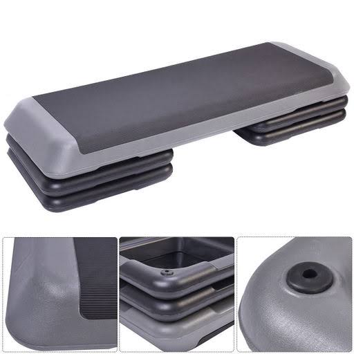Aerobic Stepper with Risers Black L45884