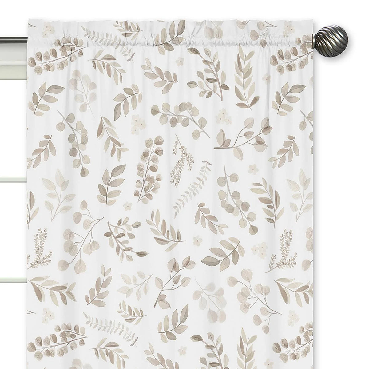 Botanical Taupe Window Panels, Set of 2 L322817