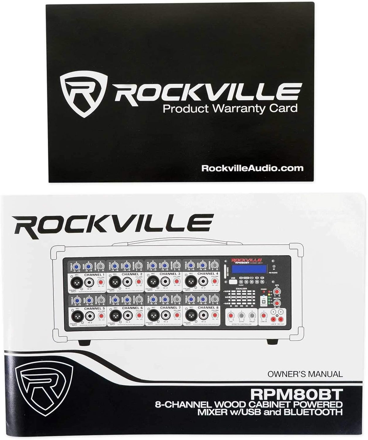 2400w Powered 8 Channel Mixer/Amplifier with Bluetooth W6199
