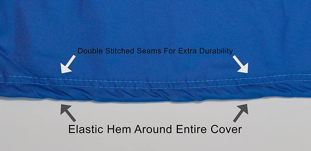 Blue/Black Trailerable Jet Ski Cover with Storage Bag E375561
