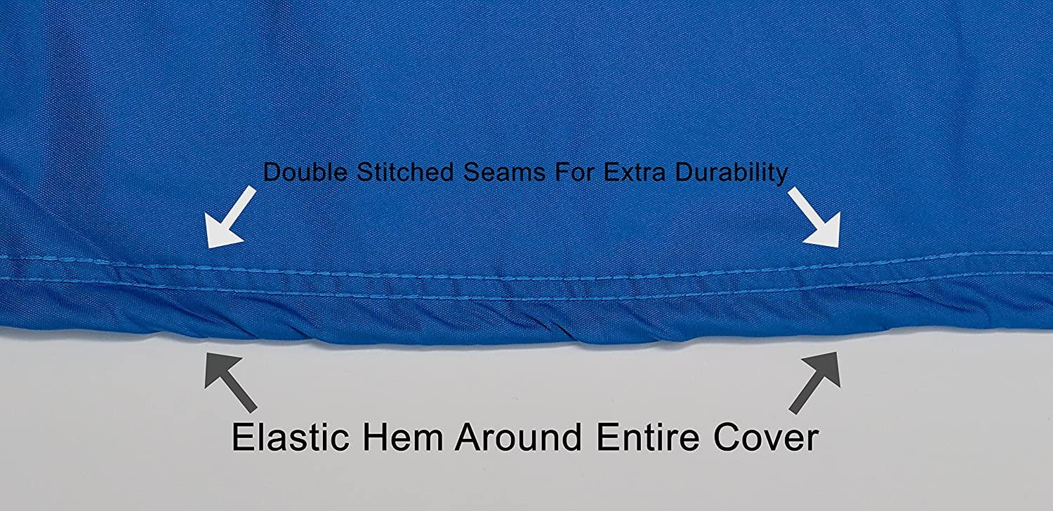 Blue/Black Trailerable Jet Ski Cover with Storage Bag E375561