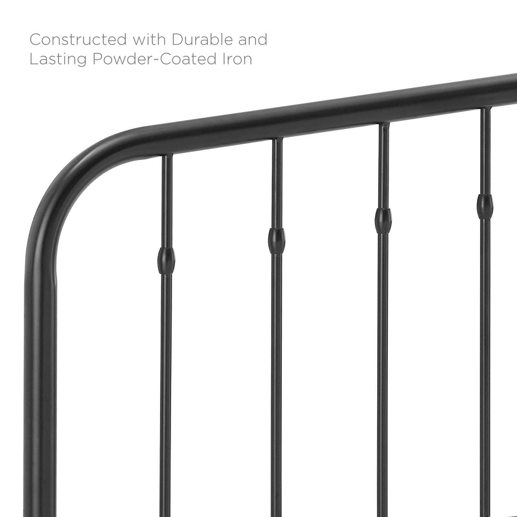 Black Queen Metal Headboard K434951