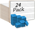 24 Pack Double Sided Dry Erase Music Staff White Boards 9"X"12 Inch D5193