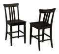 Dark Gray Slatback Counter Height Chair Set of 2 M466