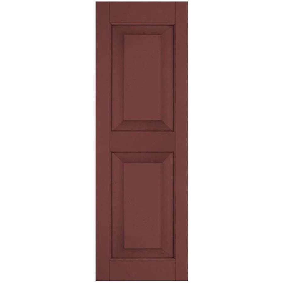 12 in. x 72 in. Exterior Real Wood Pine Raised Panel Shutters Pair B306