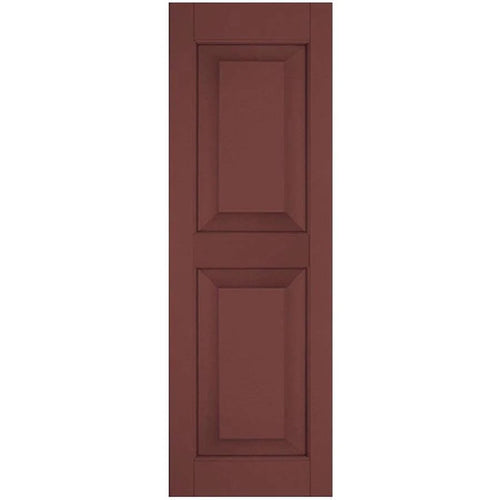 12 in. x 72 in. Exterior Real Wood Pine Raised Panel Shutters Pair B306