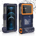 Waterproof Protective Case for Phones Up to 6.9 Inch with Lanyard H164