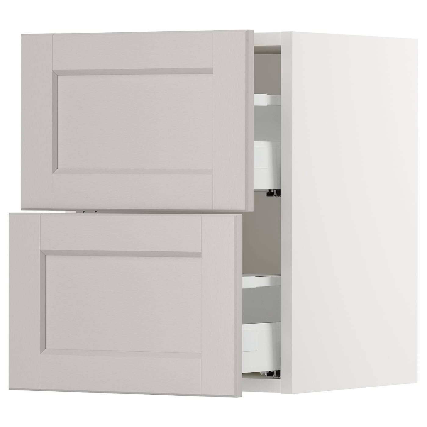 White Wall Cabinet with 2 Drawers A121