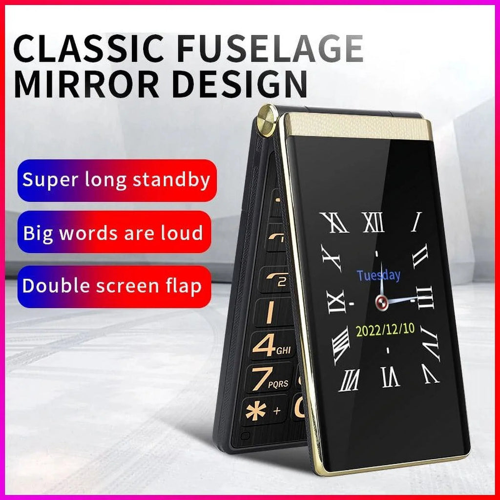 4G Flip Mobile CellPhone with Big Keyboard U73891