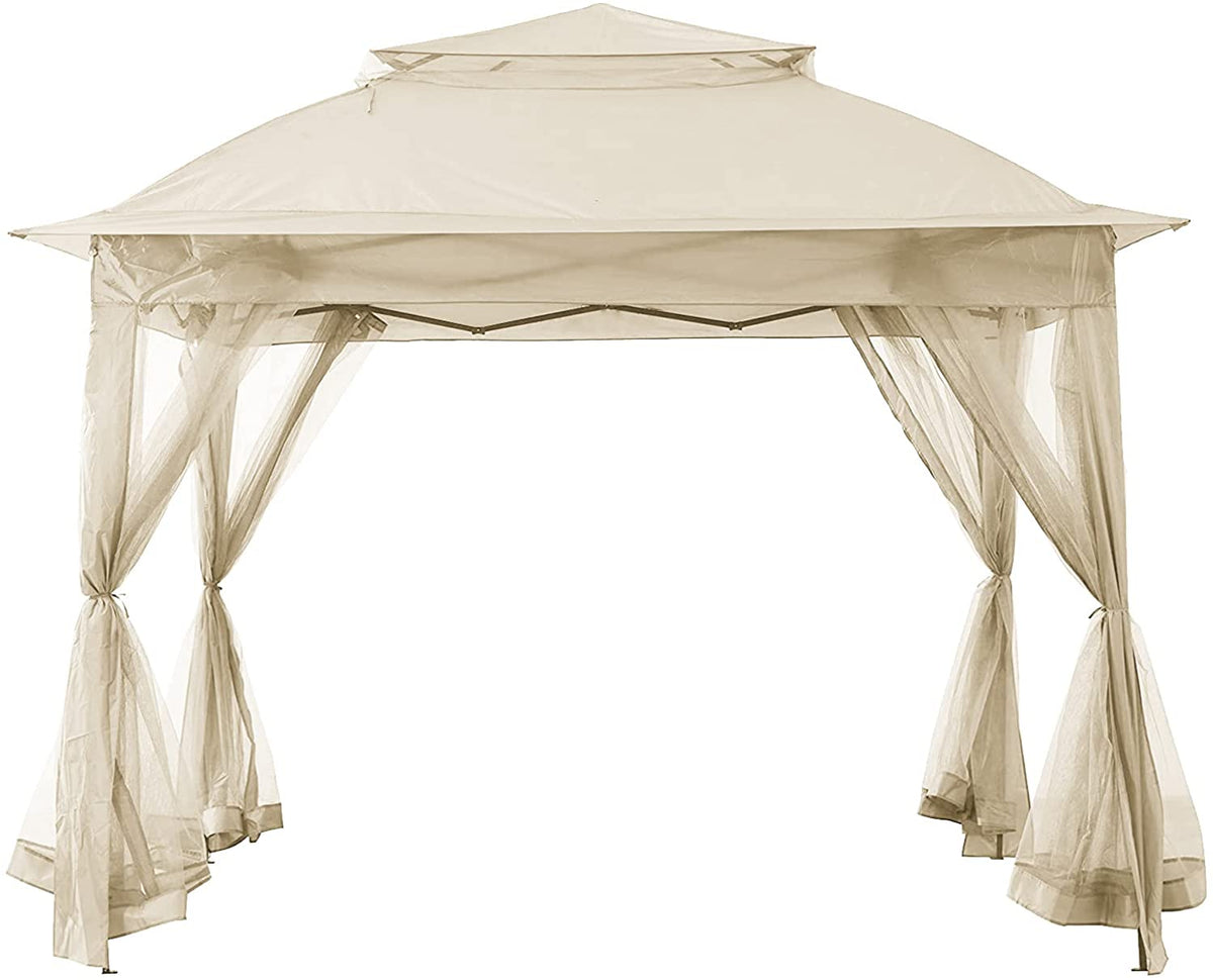 11 x 11 Outdoor Pop Up Gazebo Canopy Tent with Mosquito Netting A70874