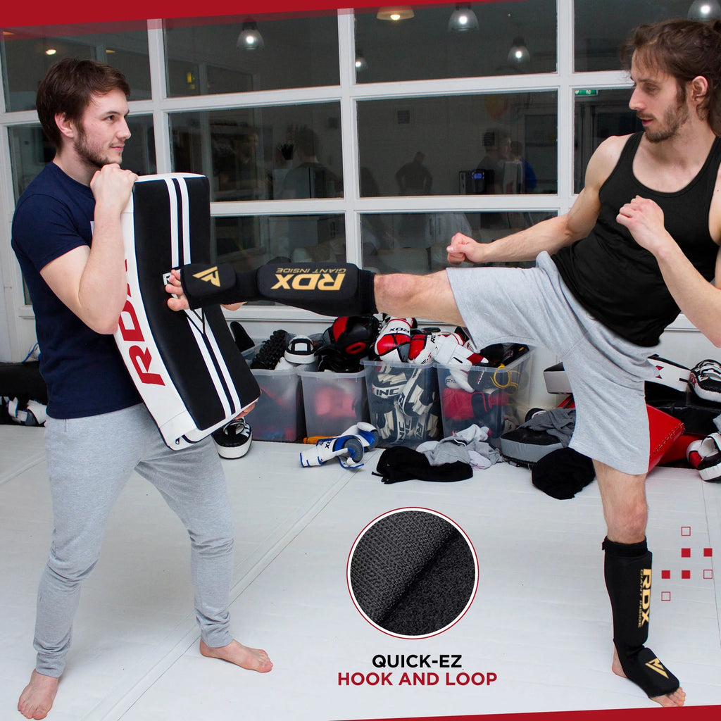 White Strike Shield for Kickboxing and Muay Thai Boxing P2558