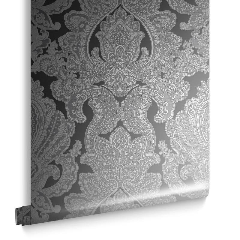 Souk Damask Cardamom Wallpaper D6812