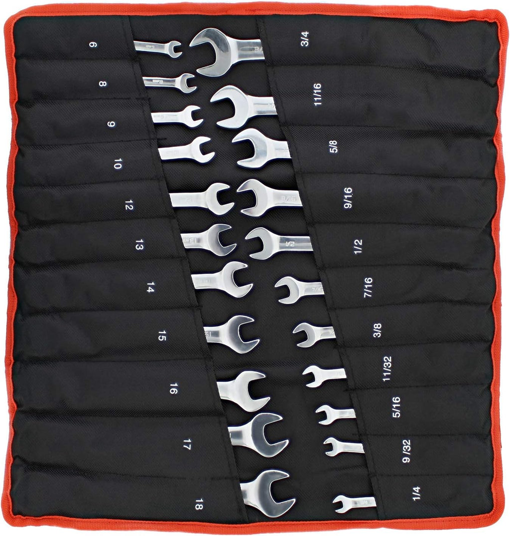 22-Piece Ratchet Wrench Set Metric SAE Reversible S130116