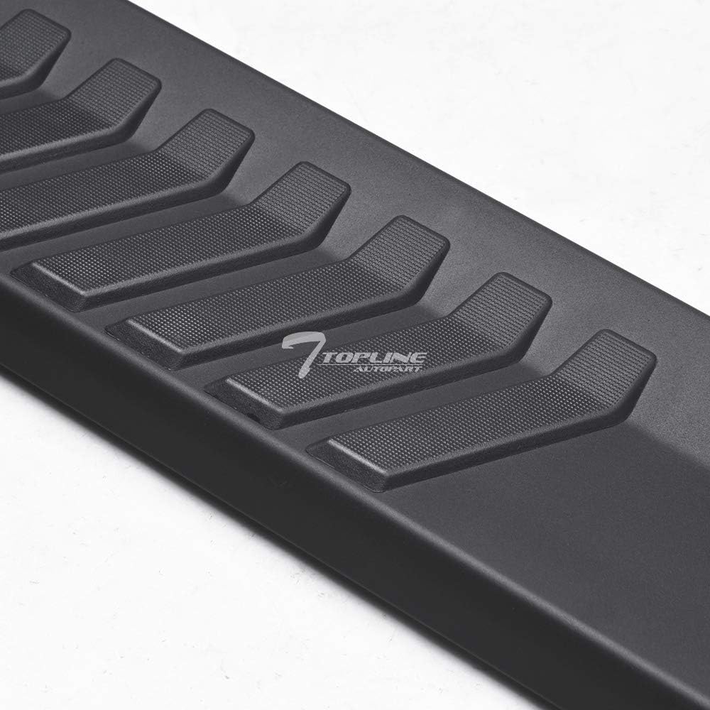 Matte Black Aluminum Side Step Rail Running Boards F688497
