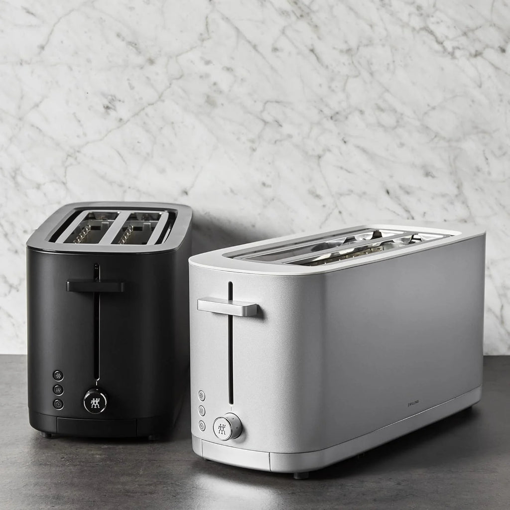 Silver 4 Slice Toaster with Extra Wide Slots L998095
