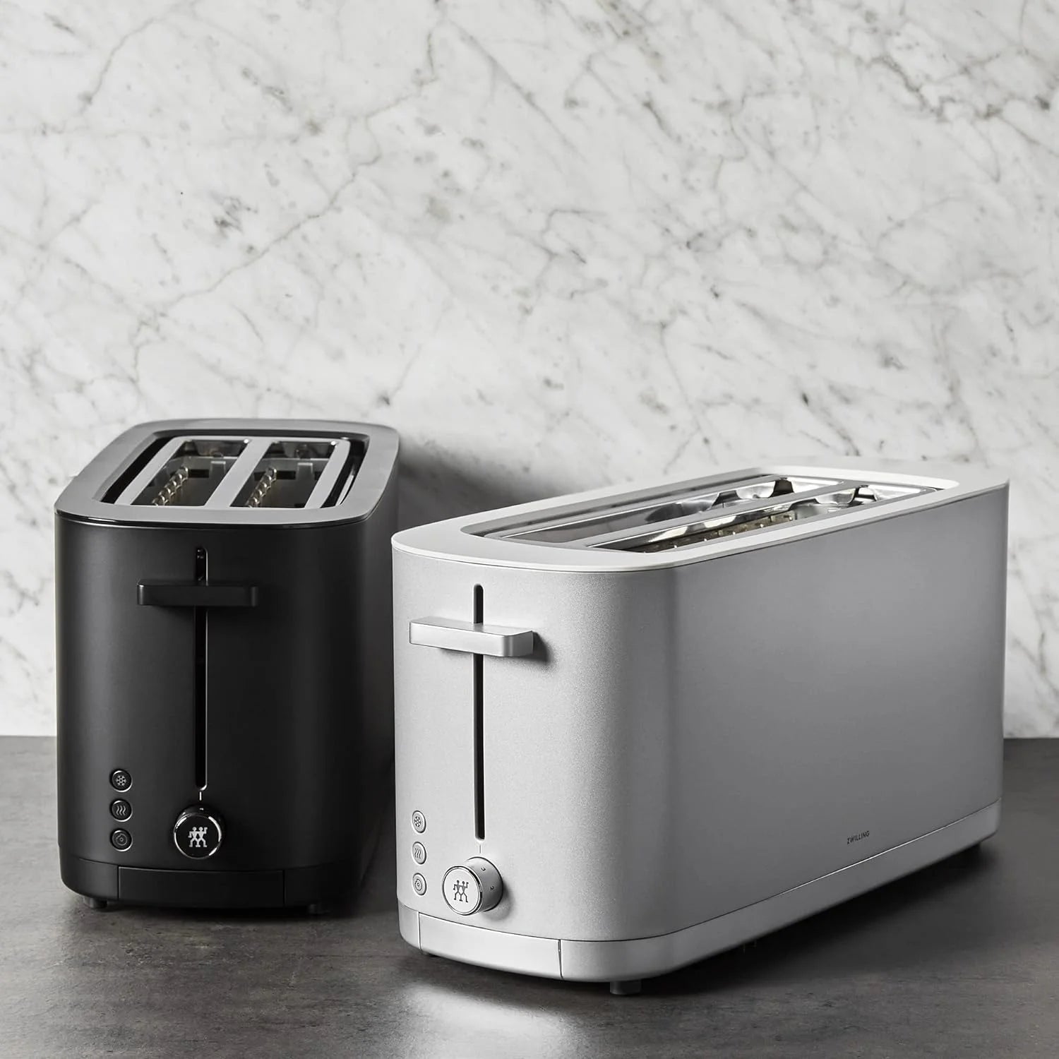 Silver 4 Slice Toaster with Extra Wide Slots L998095