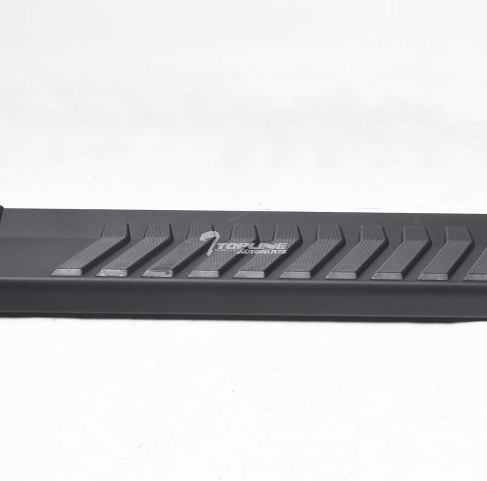 Matte Black Aluminum Side Step Rail Running Boards F688497