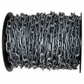 Plastic Chain Barrier on A Reel, 2x22x125&L, Silver O80664