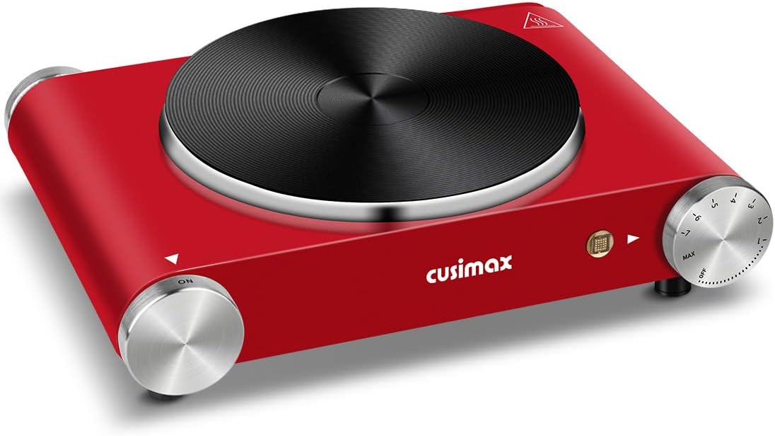 Double Burner Electric Cooktop, 1800W Stainless Steel, Pack of 2 S8899