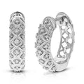 1/6 CTTW Lab Grown Diamond Hoop Earrings 925 Sterling Silver D457