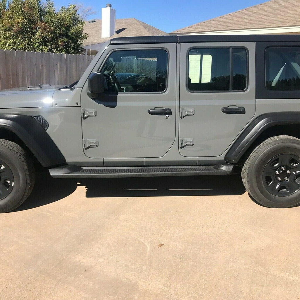 Running Boards Side Steps Bars For Jeep Wrangler Unlimited 4DR O25069