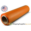 Tinted Orange Hand Wrap Stretch Film 18 inch x 1500 x 80 Gauge, 4 Pack J5473