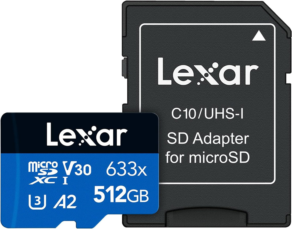 512GB microSDXC UHS-I Card with SD Adapter, Pack of 2 F646