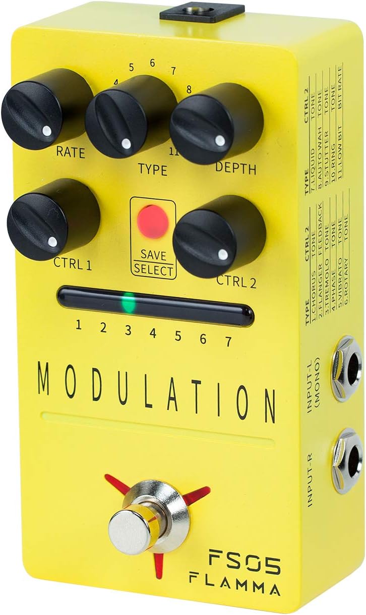 Stereo Cabinet Simulation Guitar Pedal with 7 User Preset Slots Z713906